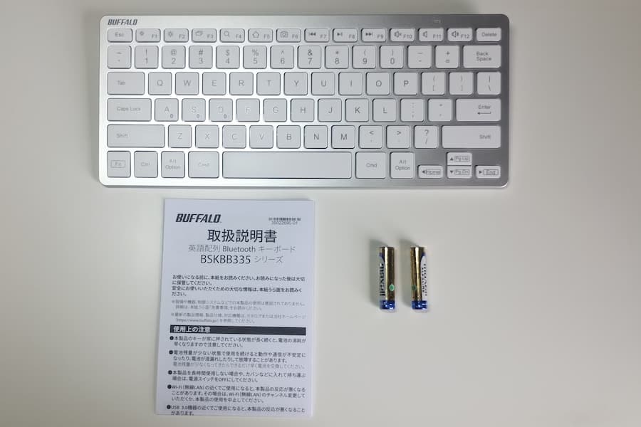 バッファロー BSKBB335SVの付属品