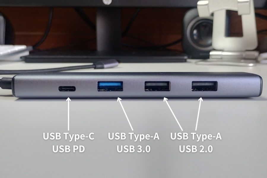 UGREEN Revodok 105の各部名称