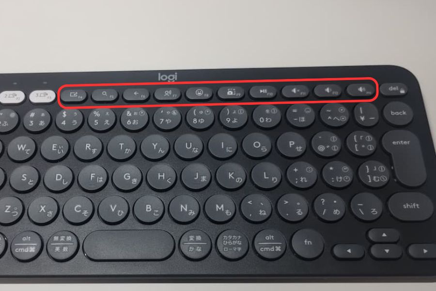 ロジクール Pebble Keys 2 K380sの独自キー